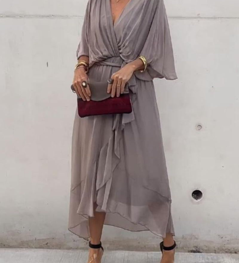 Cristi - Robe Croisée Fluide