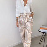 Bela Candela - Ensemble Deux Pièces Chic – Chemise Fluide et Pantalon Élégant