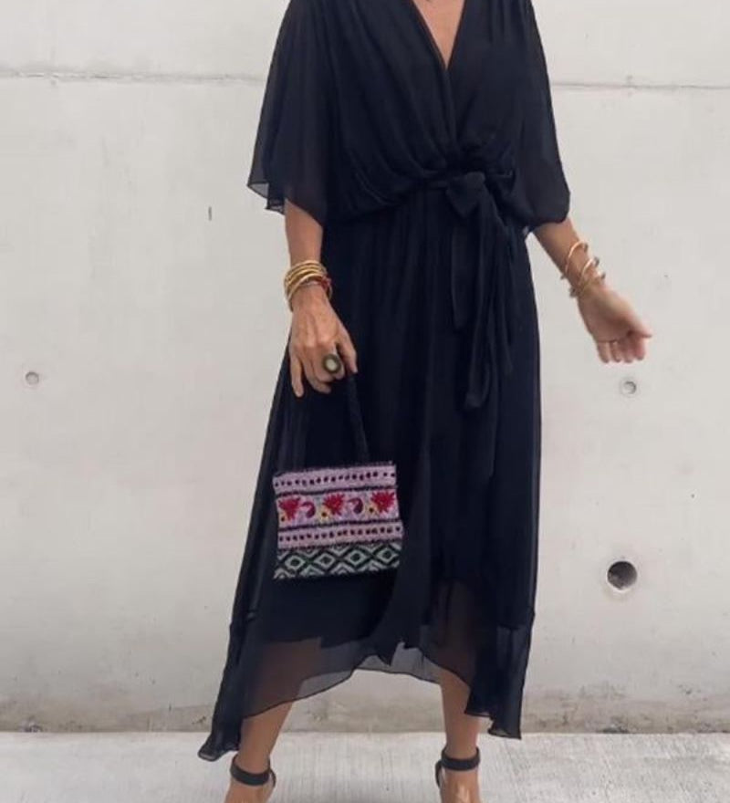 Cristi - Robe Croisée Fluide