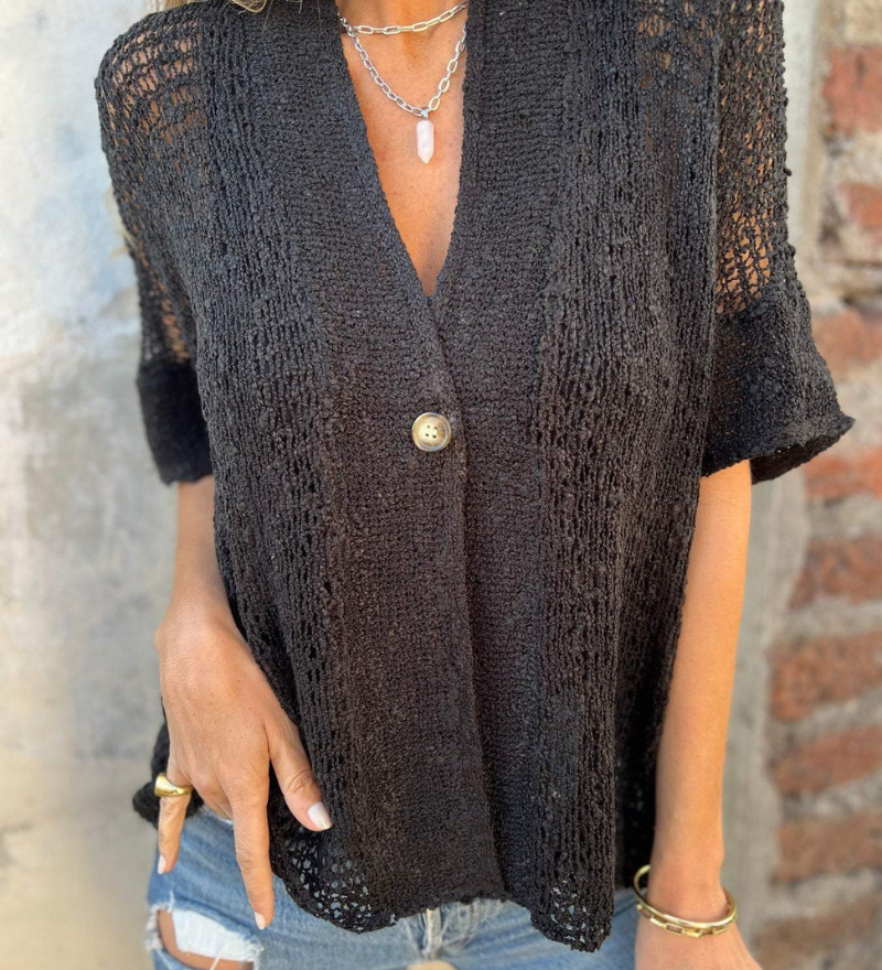 Lindsy - Haut Texturé Élégant