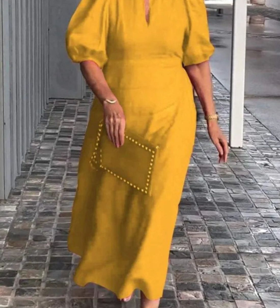 Bela Fiona - Robe Longue Élégante en Coton et Lin – Légèreté et Raffinement