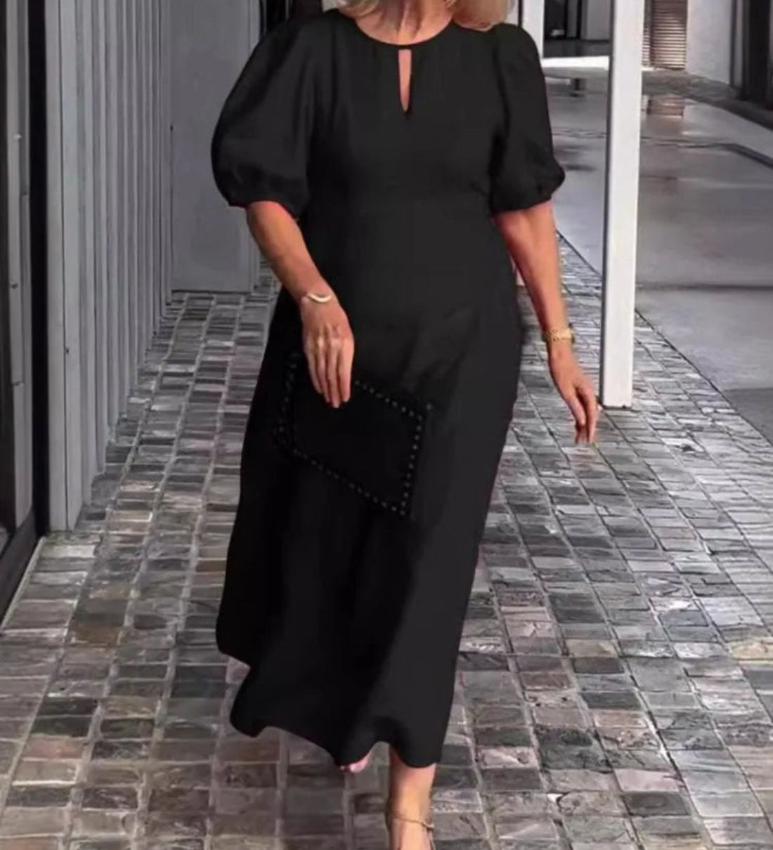 Bela Fiona - Robe Longue Élégante en Coton et Lin – Légèreté et Raffinement