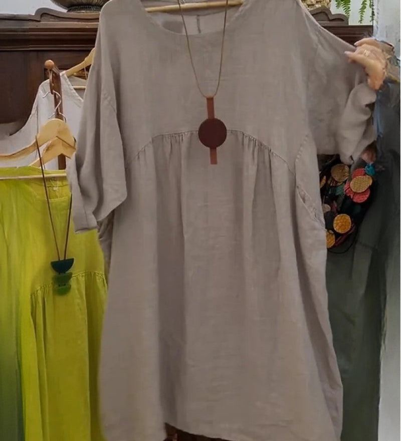 Mandira – Robe En Coton Et Lin