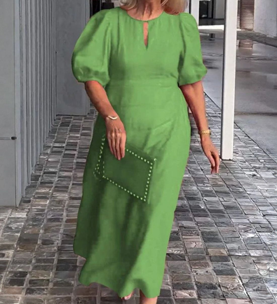 Bela Fiona - Robe Longue Élégante en Coton et Lin – Légèreté et Raffinement