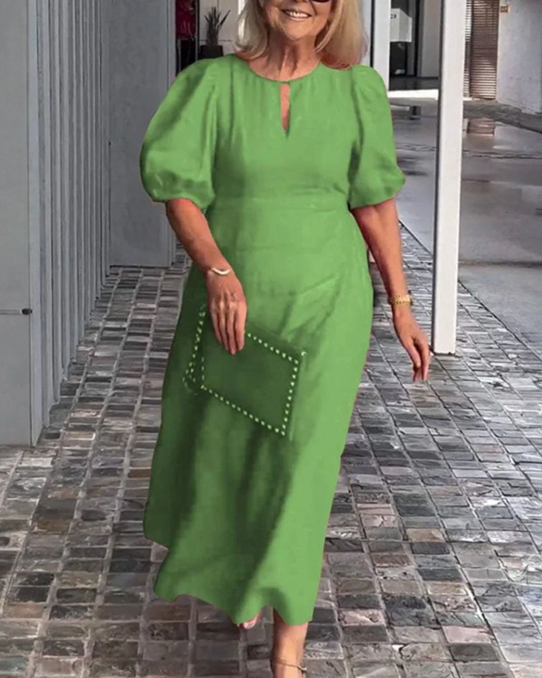 Bela Fiona - Robe Longue Élégante en Coton et Lin – Légèreté et Raffinement