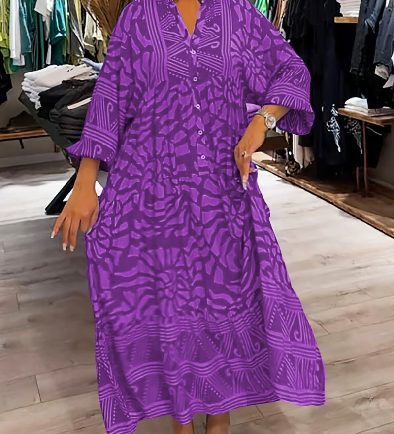 Lenara - Robe Ample Imprimée