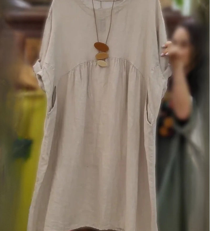 Mandira – Robe En Coton Et Lin