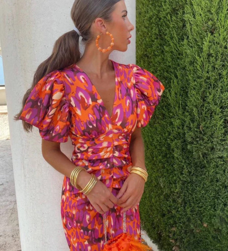 Daline – Robe Chic & Vibrante – Élégance sans Effort