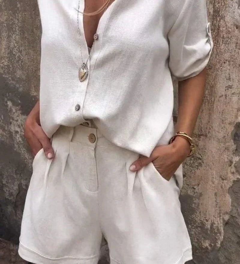 Leni - Ensemble D'Été En Coton Et Lin