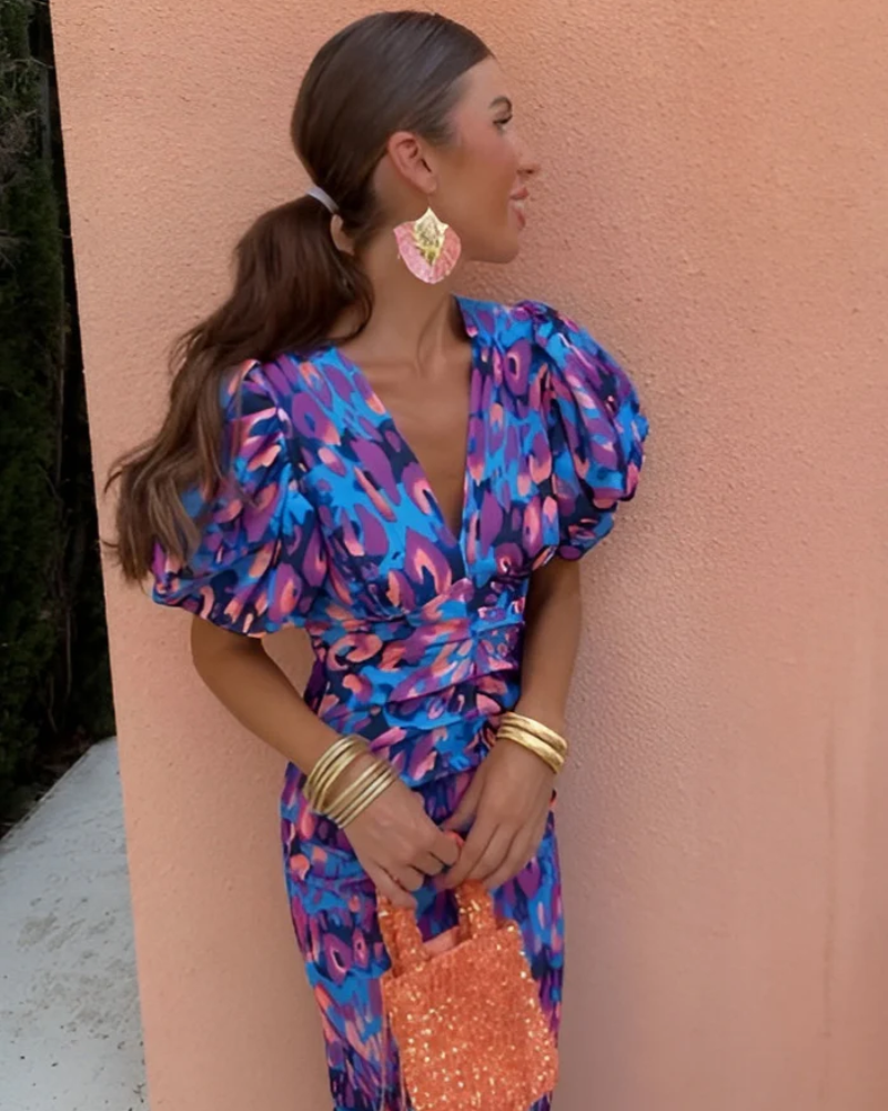 Daline – Robe Chic & Vibrante – Élégance sans Effort
