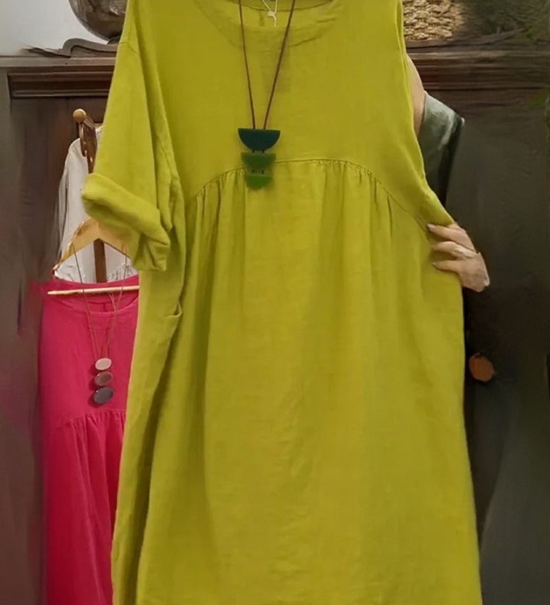 Mandira – Robe En Coton Et Lin