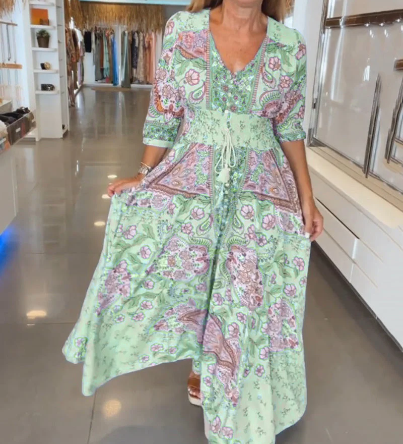 Yvela – Robe D'Été À Col En V