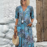 Skye - Robe Mi-Longue Élégante & Vibrante