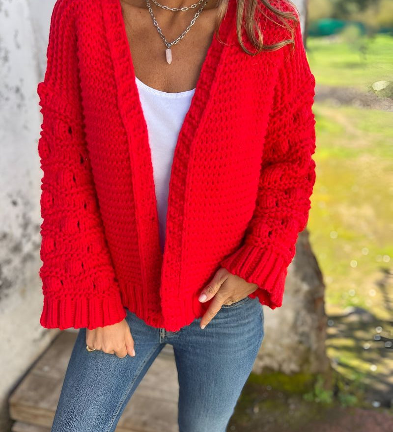 Aimée - Cardigan Élégant À Manches Longues