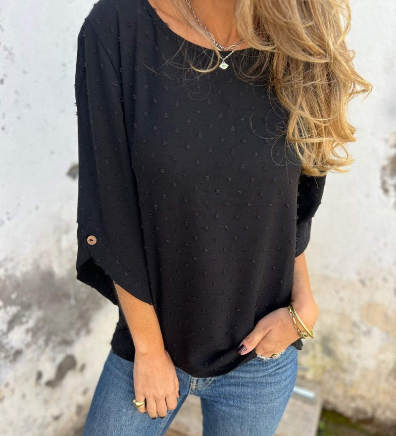 Varena - Blouse Chic En Chiffon Jacquard