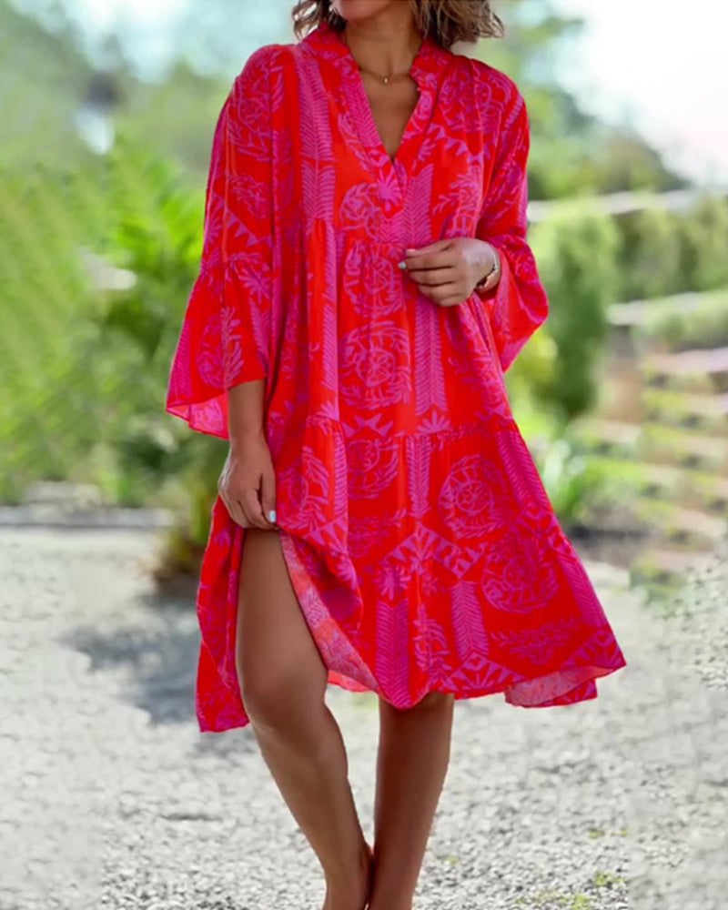 Sara – Robe Boho Loose À Manches 3/3
