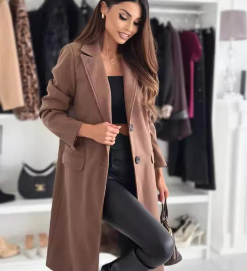 Auria - Manteau Long Élégant Pour Femme