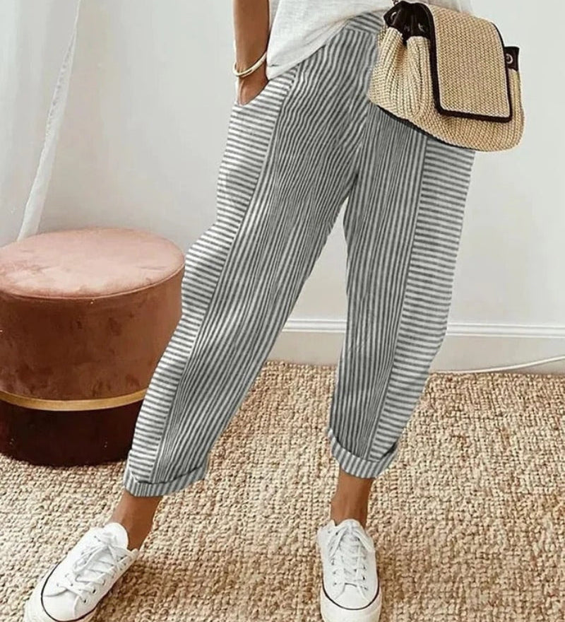 Amara - Pantalon Rayé