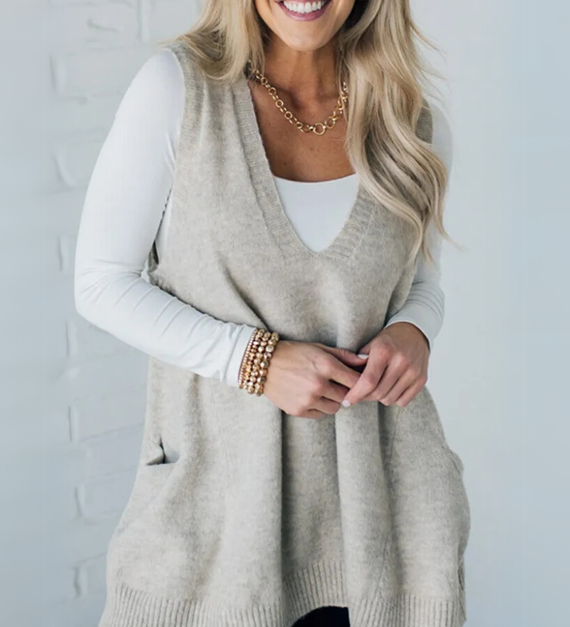 Arola - Gilet En Maille Douillet