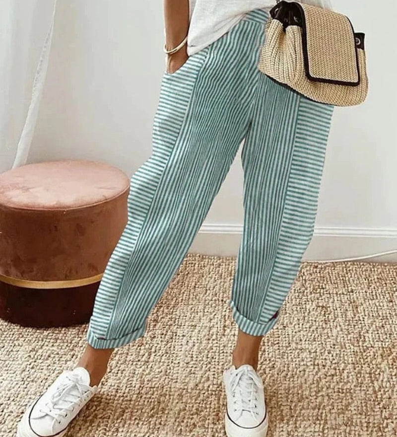 Amara - Pantalon Rayé
