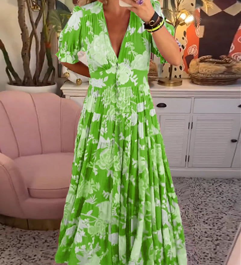 Margit - Robe Florale D'Été