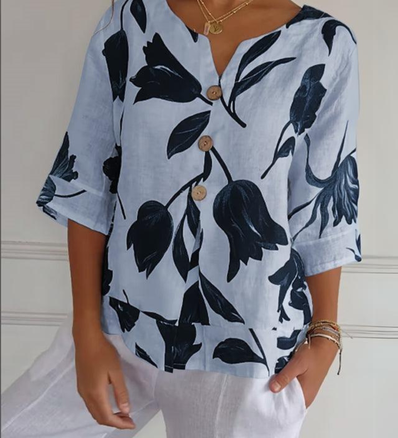 Elisa - Chemise Décontractée En Coton