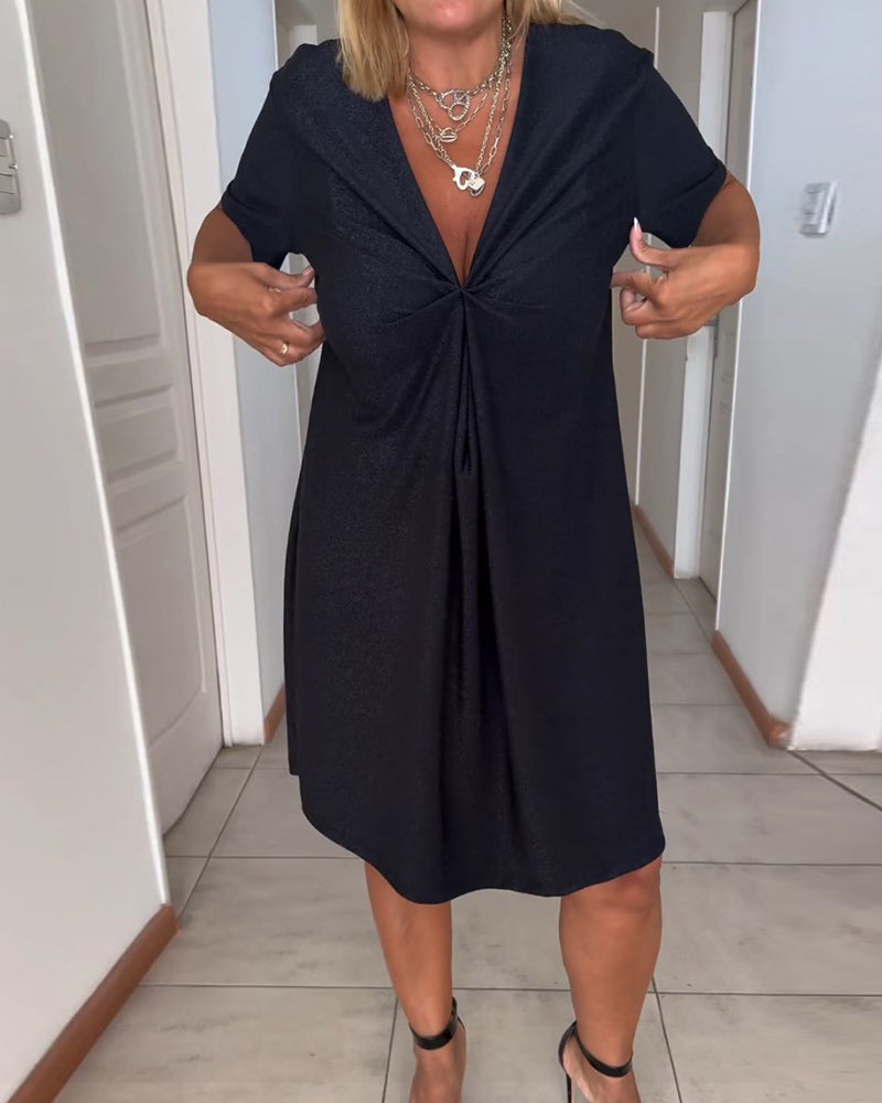 Yamali - Robe Noire Souple Et Élastique