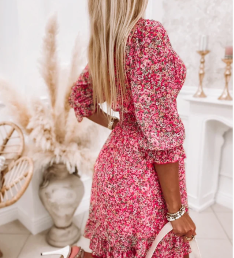 Bela Sami - Robe d’Été Fleurie – Élégance Bohème et Légèreté