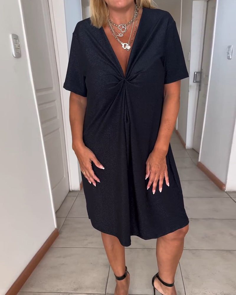 Yamali - Robe Noire Souple Et Élastique