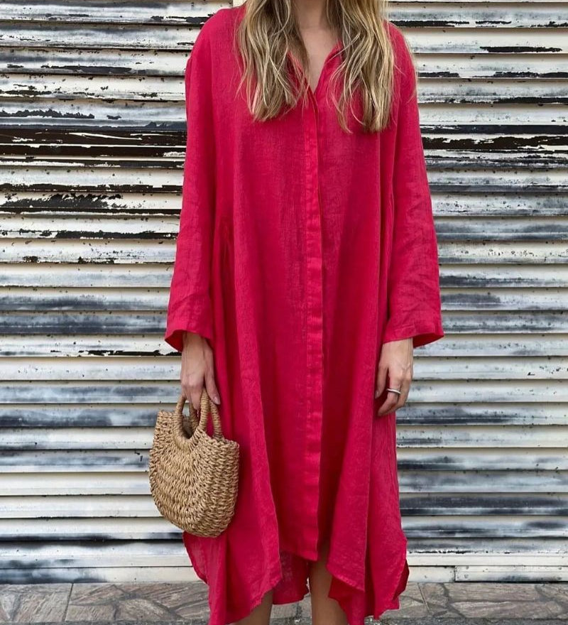 Iareni - Robe En Coton Et Lin