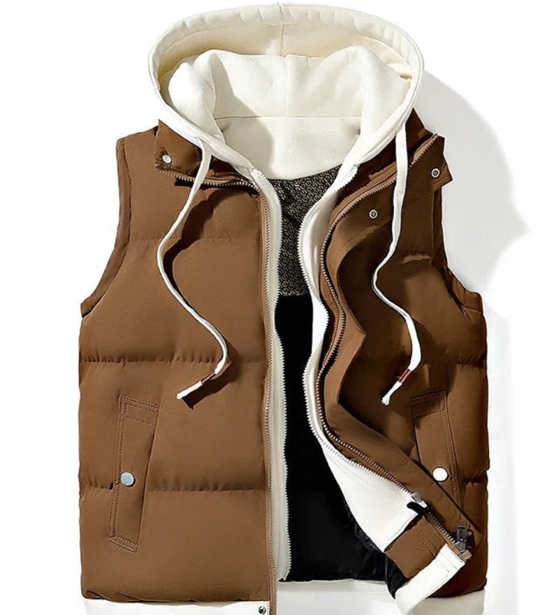 Velora - Gilet Poudré En Soft Shell À Capuche