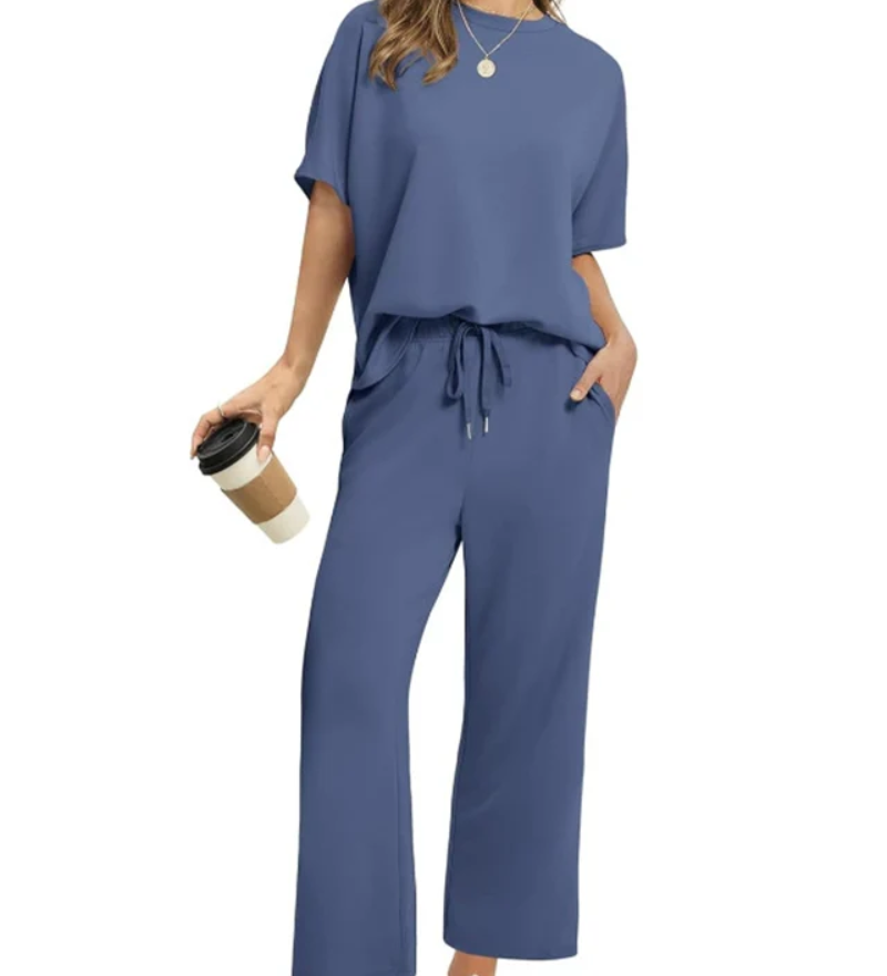 Asanare - Ensemble Décontracté Doux Avec Haut Et Pantalon