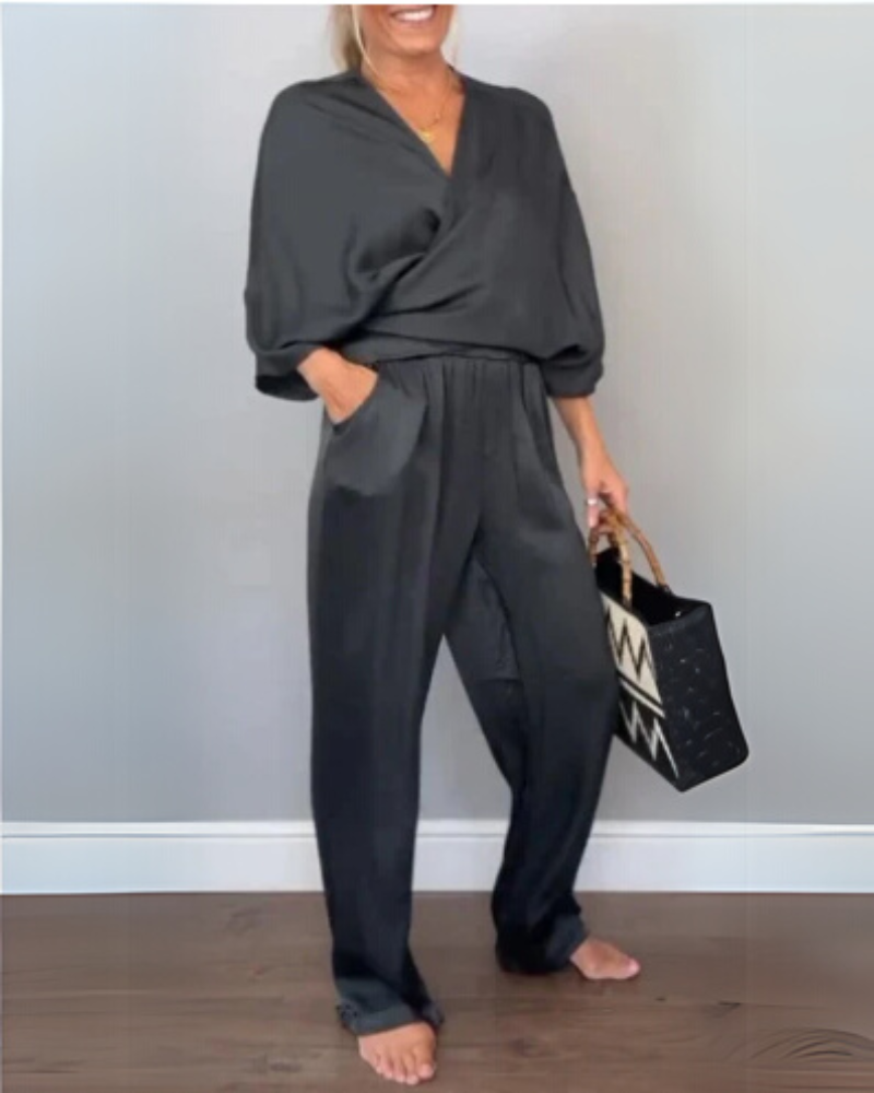 Paula - Ensemble Cache-Cœur Et Pantalon