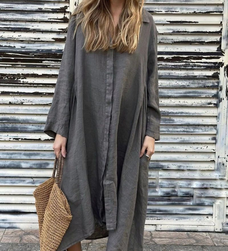 Iareni - Robe En Coton Et Lin