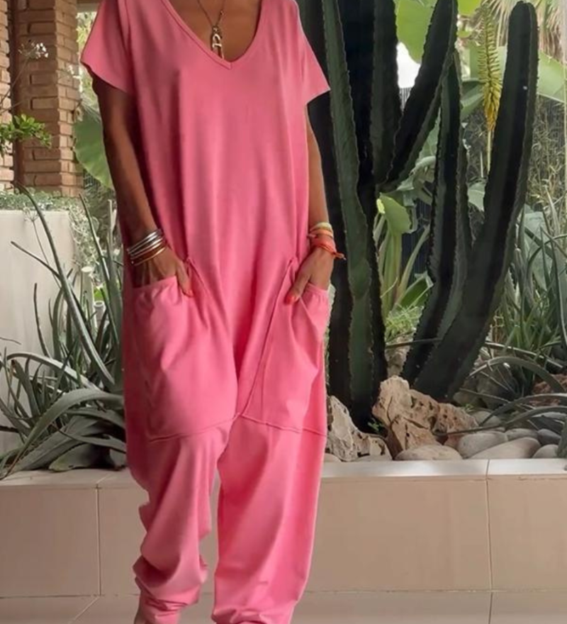 Maire - Combinaison Décontractée Col V Solide