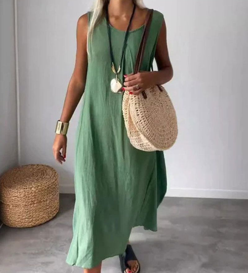 Blome – Robe Boho Sans Manches Midi