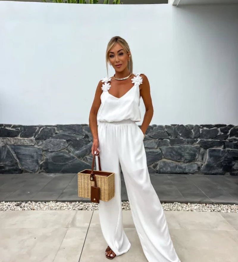 Bareni - Combinaison Boho À Motifs Floraux