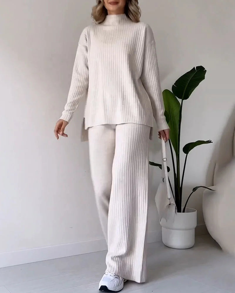 Bela Zilas - Ensemble Deux Pièces Chic & Fluide – Détail Fente Élégante