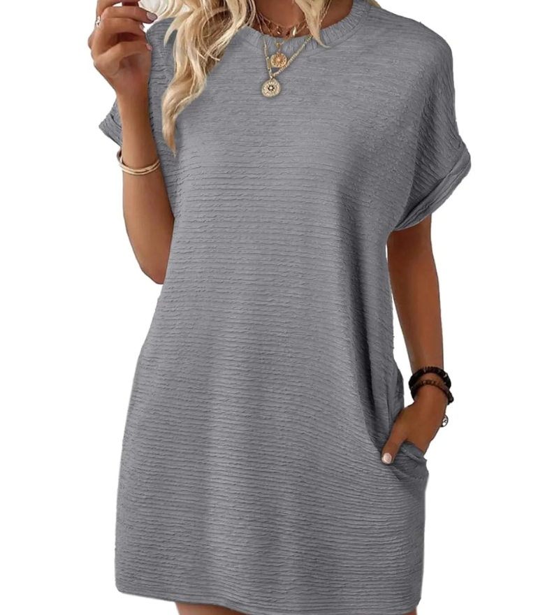 Bela Waine – Robe Décontractée à Poches – Élégance Simple et Pratique