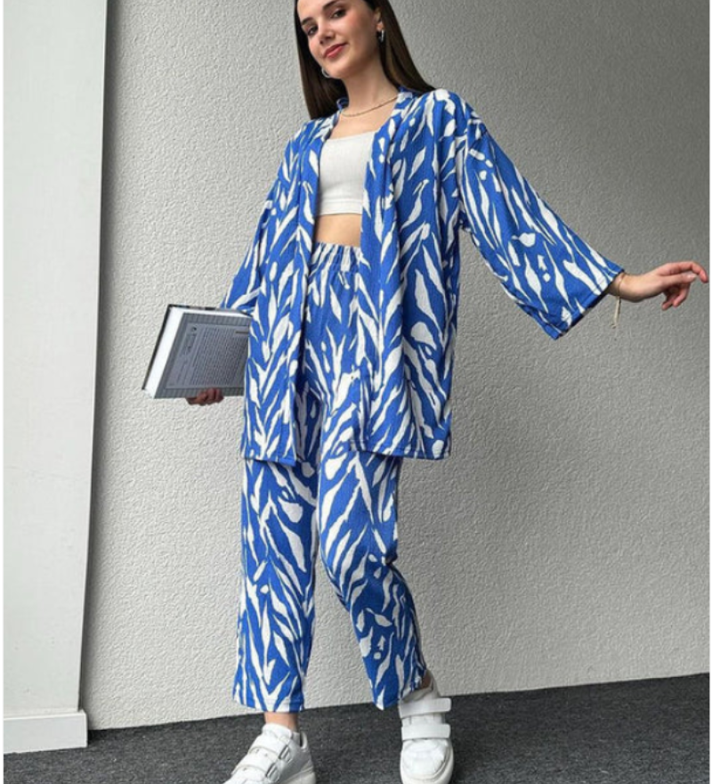 Denia - Chemise Imprimée Oversize Avec Pantalon