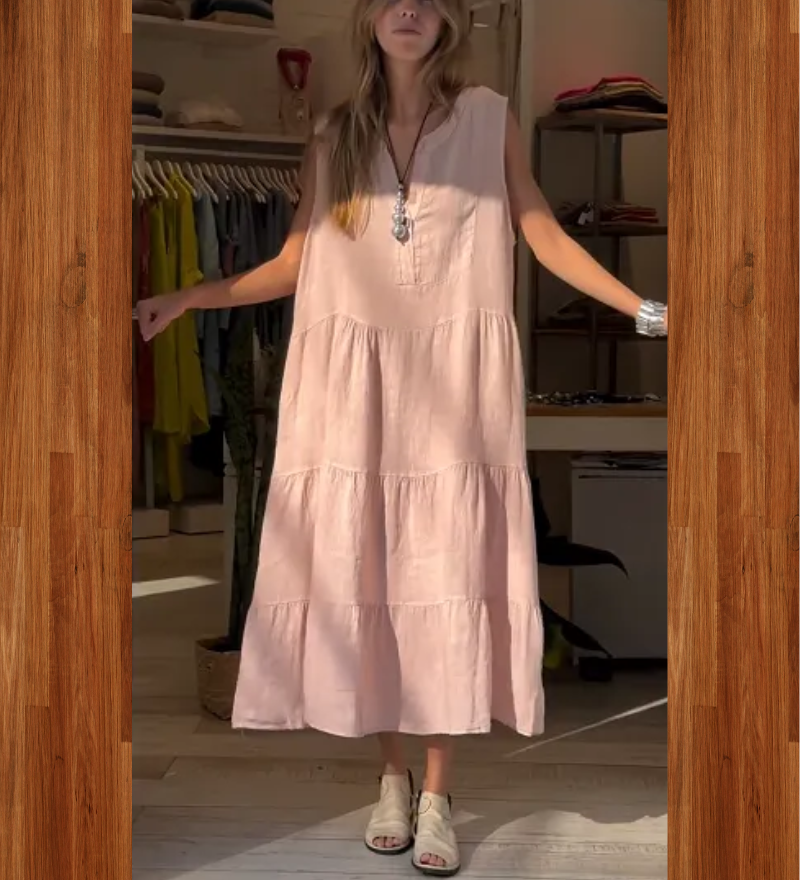 Aromea - Robe En Lin Sans Manches