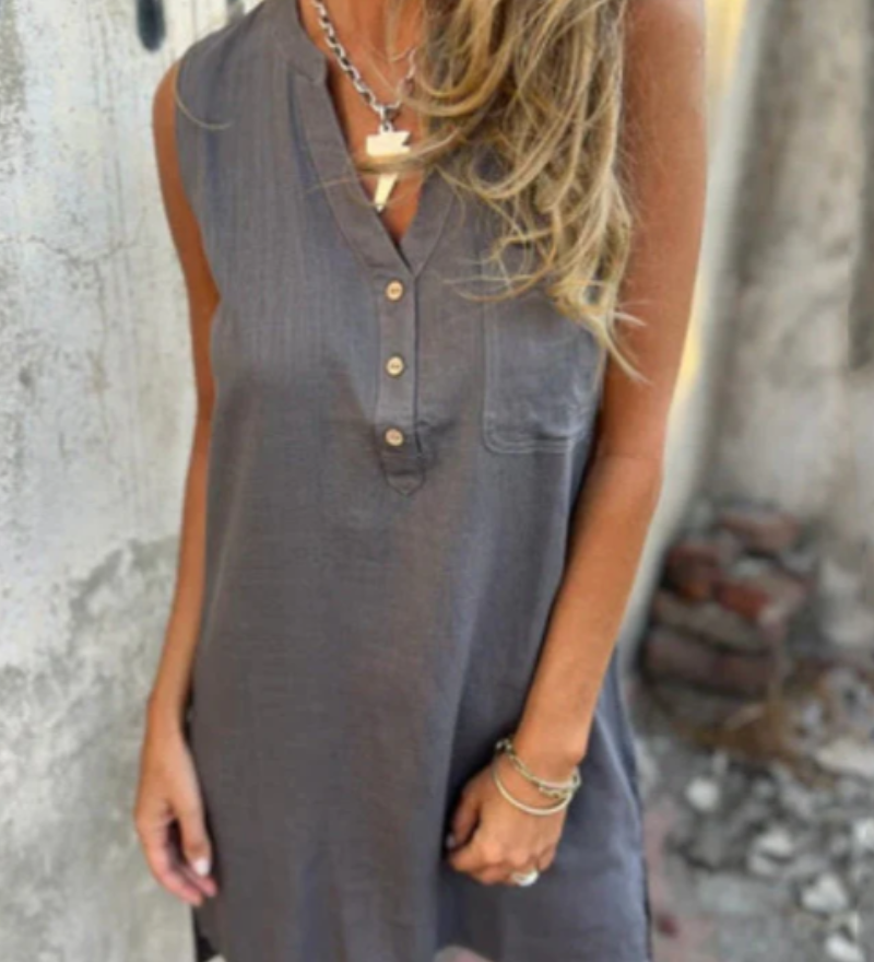 Apare - Robe Sans Manche Bohémienne