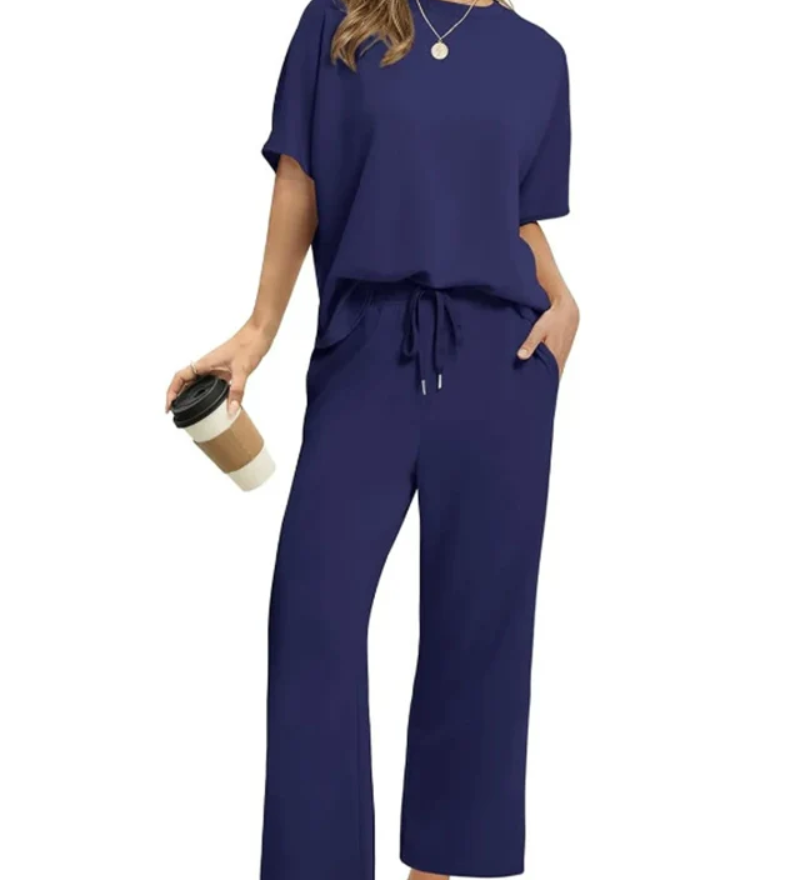 Asanare - Ensemble Décontracté Doux Avec Haut Et Pantalon