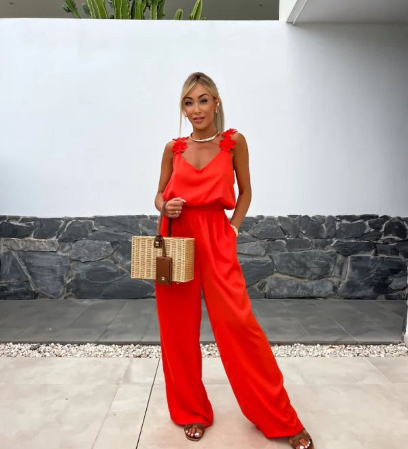 Bareni - Combinaison Boho À Motifs Floraux