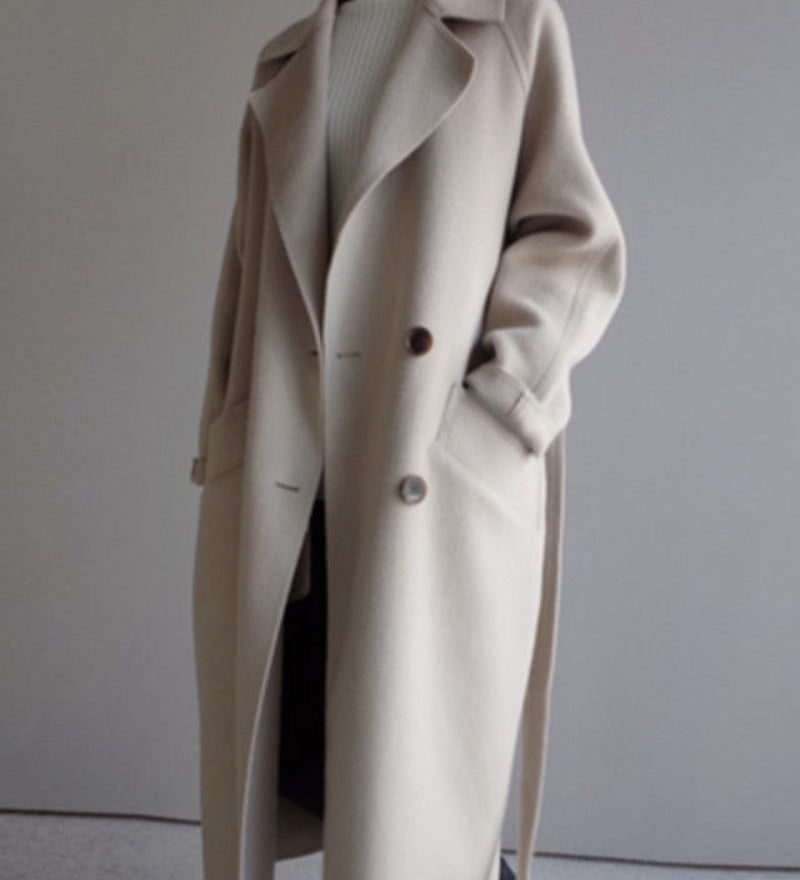 Lemia - Manteau Femme Long Élégant et Sophistiqué