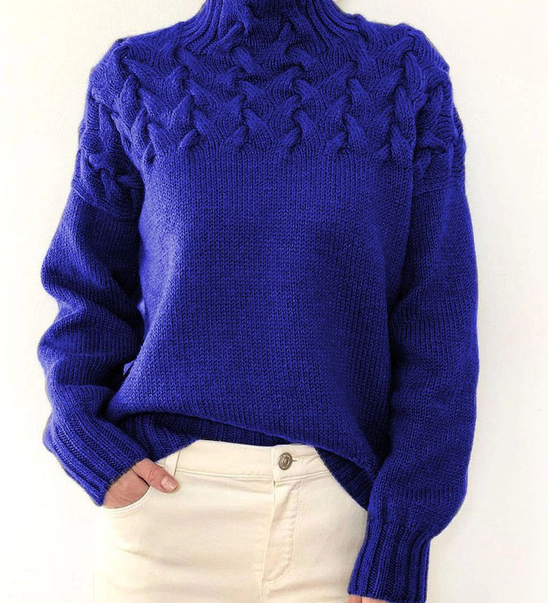 Judil - Pull À Col Roulé Tricoté