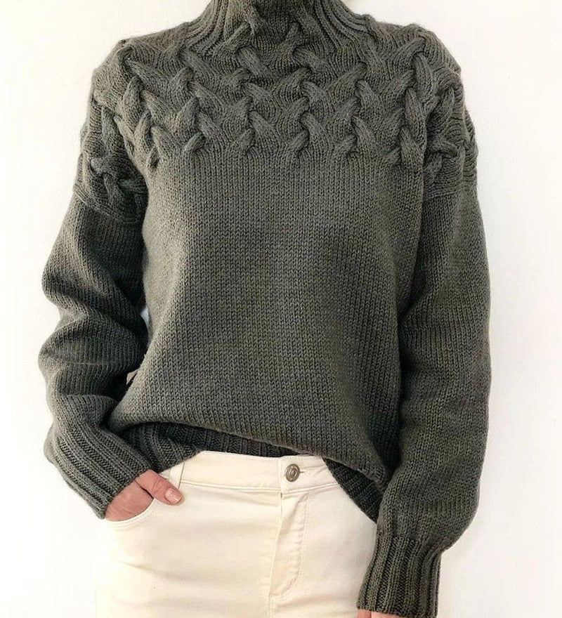 Judil - Pull À Col Roulé Tricoté