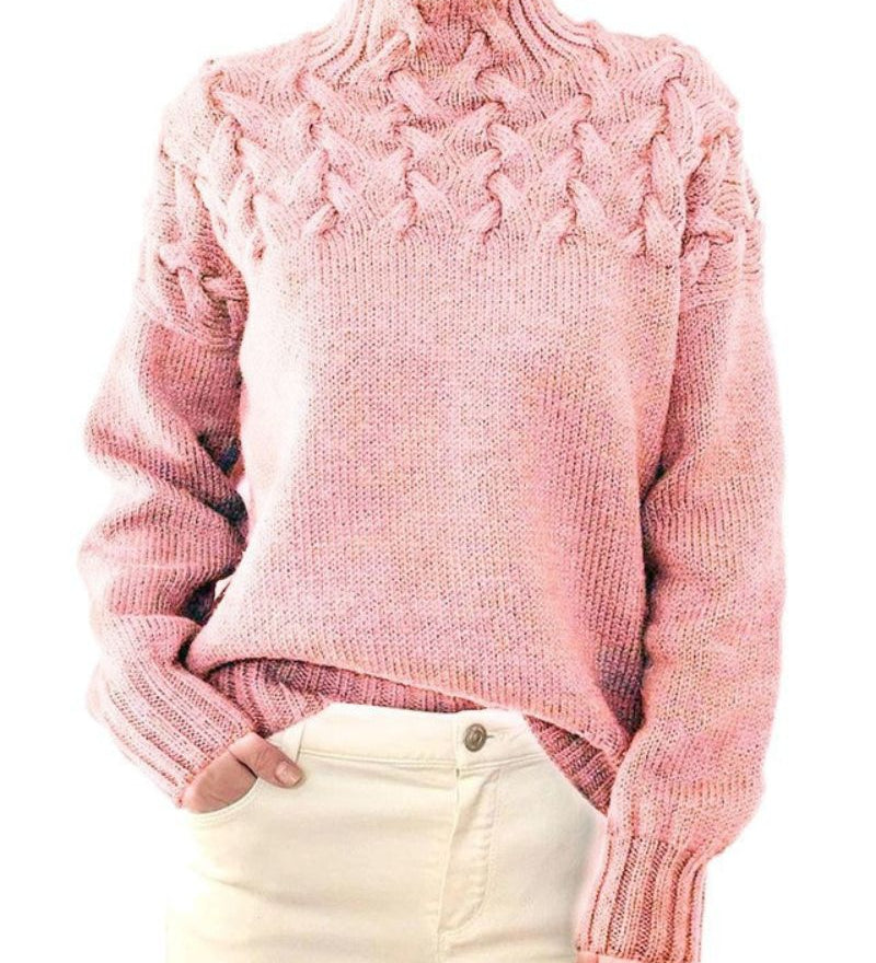 Judil - Pull À Col Roulé Tricoté