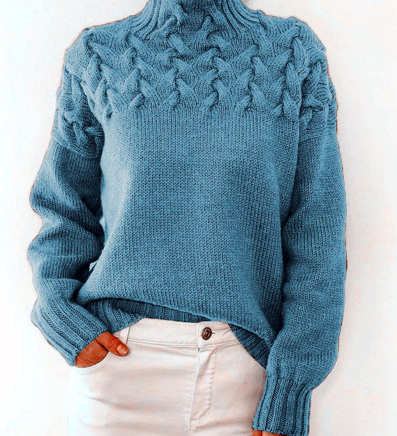 Judil - Pull À Col Roulé Tricoté