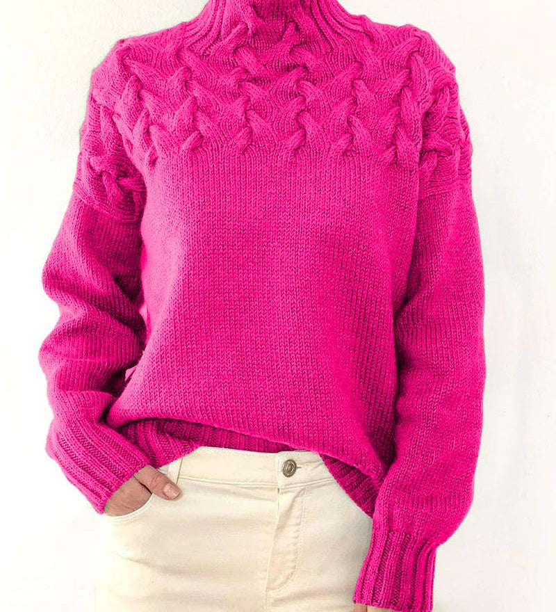 Judil - Pull À Col Roulé Tricoté